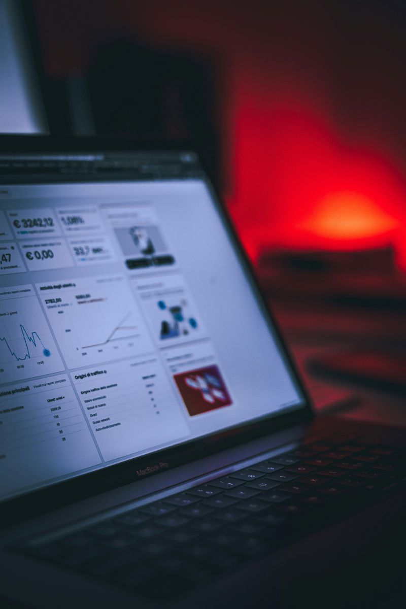 Dashboard de análise e leitura de dados em marketing digital