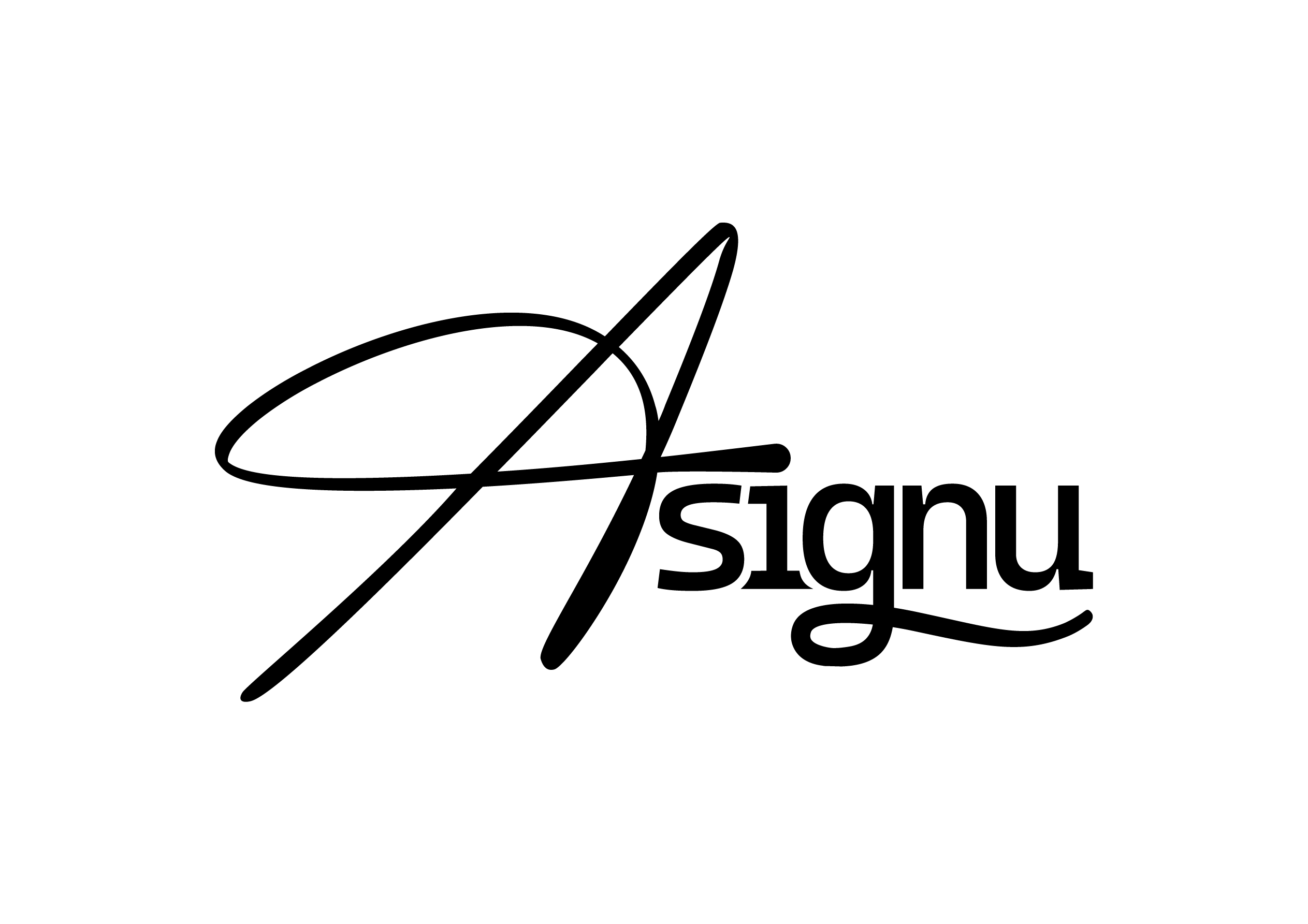 Asignu logo preto