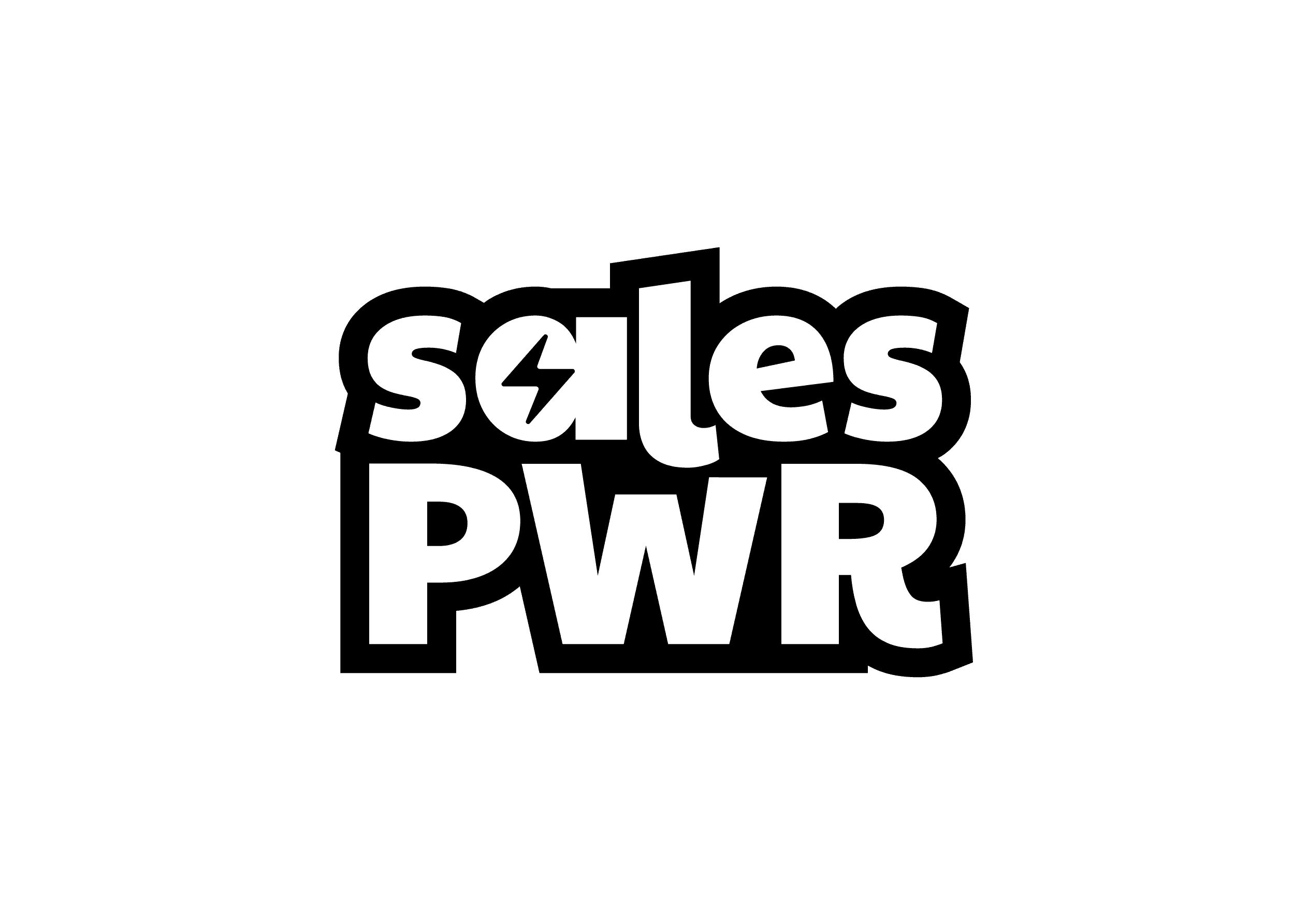 Sales PWR logo preto e branco